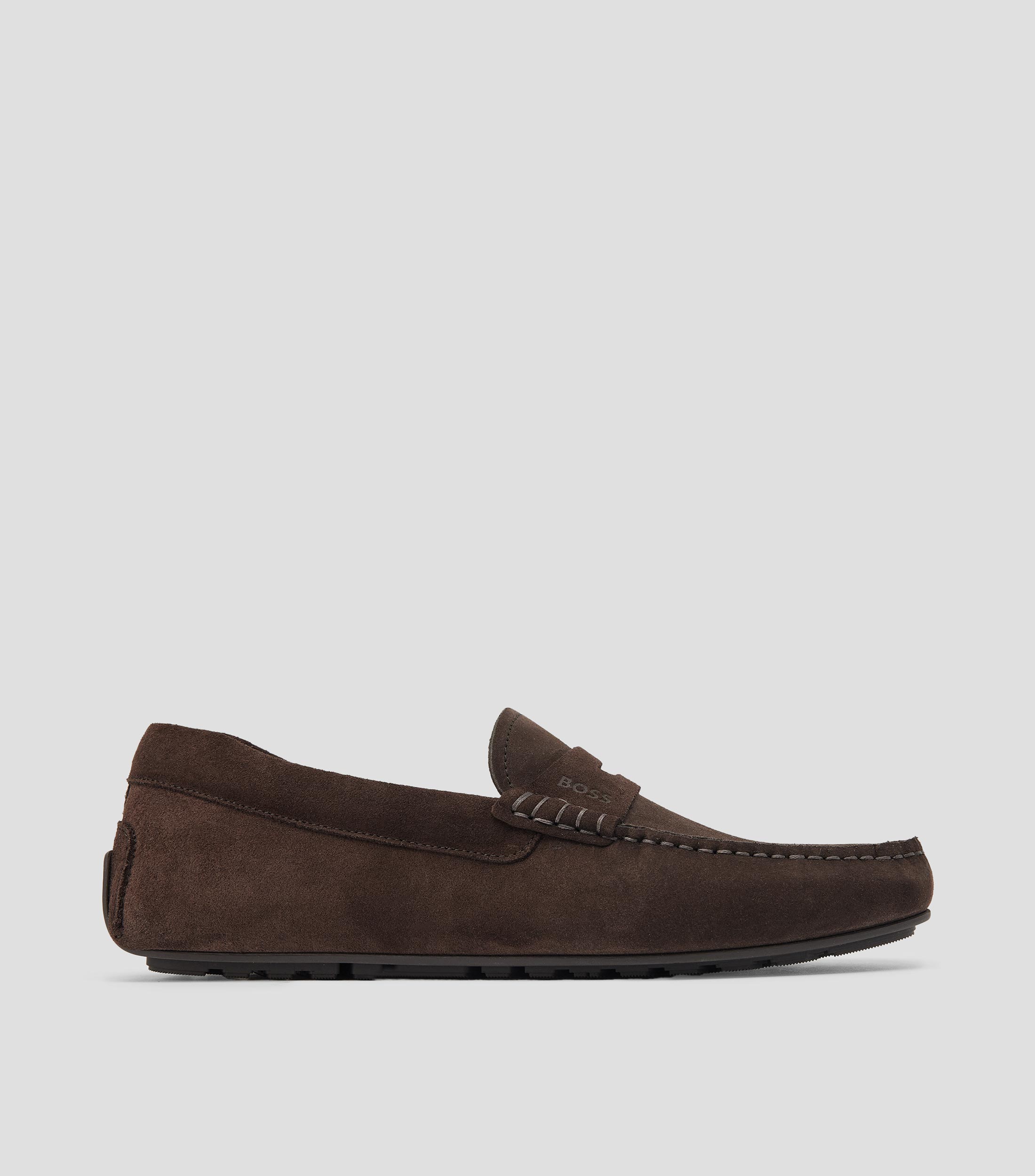 Mocasines en piel con antifaz Hombre